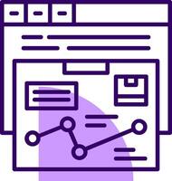 Goal completion Outline Slip Icon Style vector