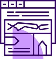 Tag manager Outline Slip Icon Style vector