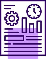 Event tracking Outline Slip Icon Style vector