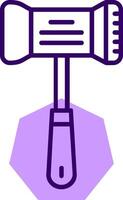 Tenderizer Outline Slip Style Icon vector