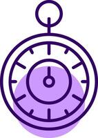 Timer Outline Slip Style Icon vector
