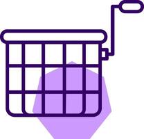 Deep fryer Outline Slip Style Icon vector