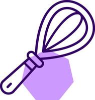 Whisk Outline Slip Style Icon vector