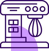 Mixer Outline Slip Style Icon vector