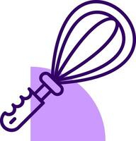 Whisk Outline Slip Style Icon vector