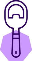 Bottle opener Outline Slip Style Icon vector