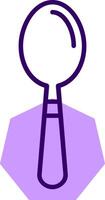 Spoon Outline Slip Style Icon vector