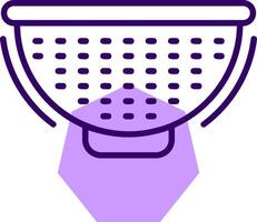 Strainer Outline Slip Style Icon vector