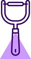 Peeler Outline Slip Style Icon vector