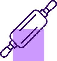 Roller Outline Slip Style Icon vector