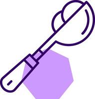 Scoop Outline Slip Style Icon vector