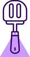 Skimmer Outline Slip Style Icon vector