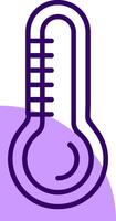 Thermometer Outline Slip Style Icon vector