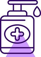 Sanitizer Outline Slip Style Icon vector