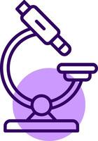 Microscope Outline Slip Style Icon vector