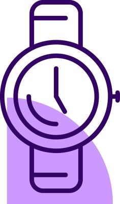 Watch Outline Slip Style Icon