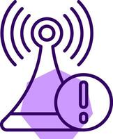 Connection lost Outline Slip Style Icon vector