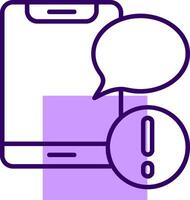 SMS Outline Slip Style Icon vector