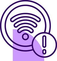 WiFi Outline Slip Style Icon vector
