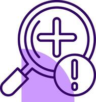 Zoom in Outline Slip Style Icon vector