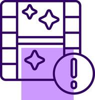 Camera roll Outline Slip Style Icon vector