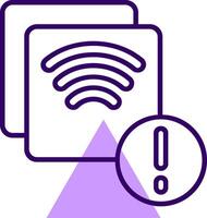 Screen mirroring Outline Slip Style Icon vector