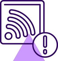 Cast Outline Slip Style Icon vector