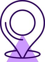 GPS Outline Slip Style Icon vector