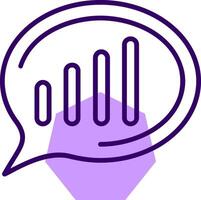 Network signal Outline Slip Style Icon vector