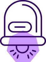 Notification Outline Slip Style Icon vector