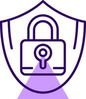 Privacy Outline Slip Style Icon vector