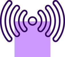Signal Outline Slip Style Icon vector