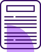 Writing Outline Slip Style Icon vector