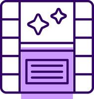 Camera roll Outline Slip Style Icon vector