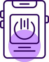 Running apps Outline Slip Style Icon vector