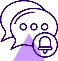 Silent mode Outline Slip Style Icon vector