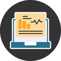 Dashboard Flat Grey Circle Style Icon vector