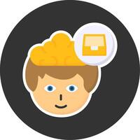 File Drawer Flat Grey Circle Style Icon vector