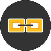 Link Flat Grey Circle Style Icon vector