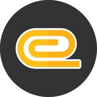 Attach Pin Flat Grey Circle Style Icon vector
