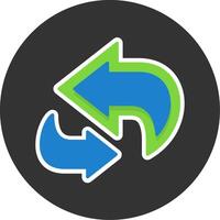 Refresh Flat Grey Circle Style Icon vector