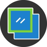 Copy Flat Grey Circle Style Icon vector