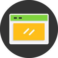 Website Flat Grey Circle Style Icon vector