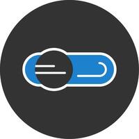 Settings Flat Grey Circle Style Icon vector
