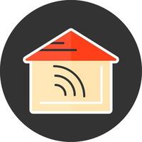 Home automation Flat Grey Circle Style Icon vector
