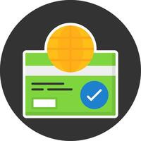 Payment Gateway Flat Grey Circle Style Icon vector