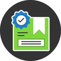 Recommended Flat Grey Circle Style Icon vector
