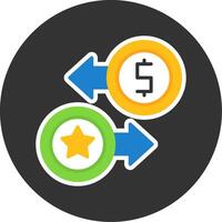 Loyalty Points Flat Grey Circle Style Icon vector