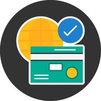 Payment gateway Flat Grey Circle Style Icon vector