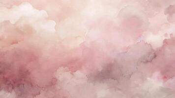 Soft pastel watercolor clouds create a serene and dreamy background. vector